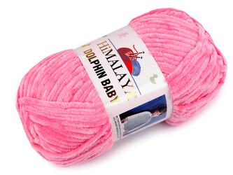 Pletací žinylková příze Dolphin Baby 100 g - 1 ks - 9 (80309) růžová