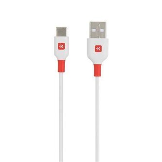 USB kabel, bílá, USB-A / USB-C, 1,2 m, SKROSS SKCA0002A-C120CN