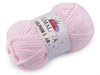 Pletací žinylková příze s lurexovým vláknem Dolphin Star 100 g - 1 ks - 4 (92103) růžová nejsv.