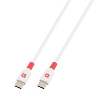 USB kabel, bílá, USB-C / USB-C, 2 m, SKROSS SKCA0009C-C200CN