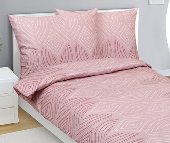 Povlečení bavlněný satén - Starorůžová - 140x200, 70x90 cm