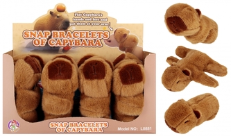 Zabawka bransoletka  pluszowa Kapibara 17cm z dźwiękiem MEGA CREATIVE 565718