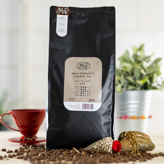 APe Pražírna a balírna Káva Robusta Indie Cherry AB Váha: 1000g APe Pražírna a balírna Káva Robusta Indie Cherry AB Váha: 1000g