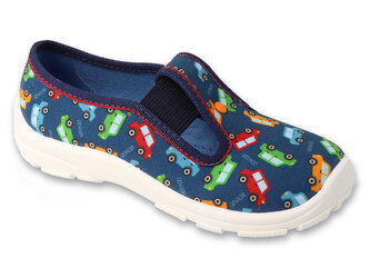 975X194 - chlapecké bačkorky Befado modré, auta 975X194_26