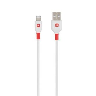 USB kabel, bílá, USB-A / Lightning (Apple), 1,2 m, SKROSS SKCA0004A-MFI120CN