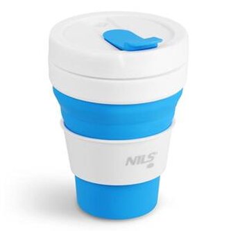 NC4103 MODRÝ SILIKONOVÝ SKLÁDACÍ HRNEK 475ML NILS CAMP