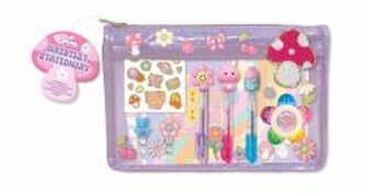 Przybory do pisania w saszetce grzybek