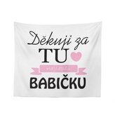 Deka Děkuji za tu nejlepší babičku: 150x120 cm