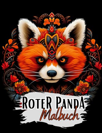 Schwarzes "Roter Panda Malbuch".
