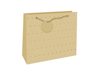 Nekupto Dárková taška reliéfní velká Béžová