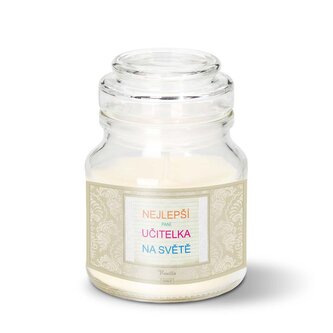 Svíčka Nejlepší paní učitelka na světě: 120 g