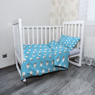 Dětské povlečení do postýlky Ovečky: 120x90 / 40x60 Dětské povlečení do postýlky Ovečky: 120x90 / 40x60