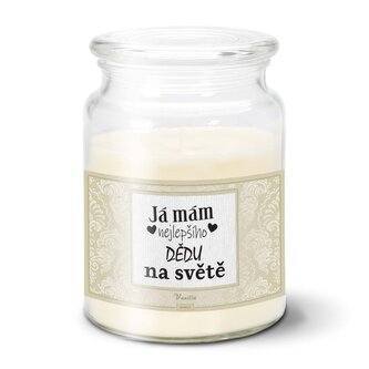 Svíčka Já mám nejlepšího dědu na světě: 500 g