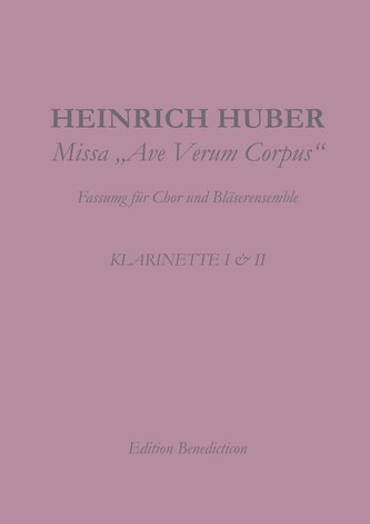 Missa Ave Verum. Klarinette I und II