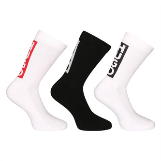 3PACK ponožky HUGO vysoké vícebarevné (50521068 960) L