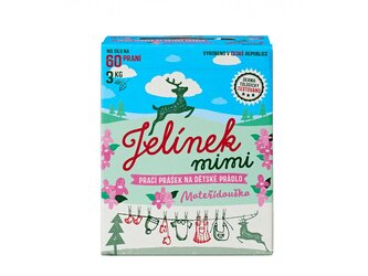 Jelínek mimi Prací prášek na dětské prádlo mateřídouška, 3 kg