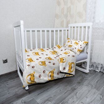 Dětské povlečení do postýlky Tygřík: 120x90 / 40x60 Dětské povlečení do postýlky Tygřík: 120x90 / 40x60