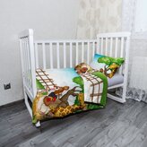 Dětské povlečení do postýlky Zvířátka 2: 100x135 / 40x60