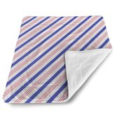 Deka pro miminko Modročervené pruhy: 80x100 cm