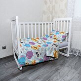 Dětské povlečení do postýlky Zoo pro děti: 120x90 / 40x60