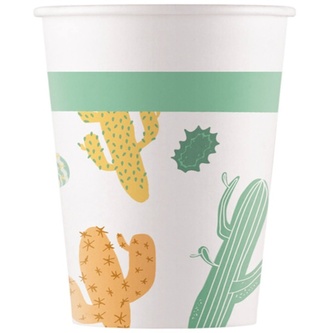 KELÍMKY papírové kompostované Kaktusy 200ml 8 ks