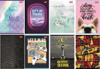 Notatnik A6/100K kratka okładka kredowana (10szt)