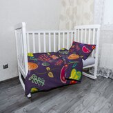 Dětské povlečení do postýlky Nakreslené květiny: 130x90 / 40x60