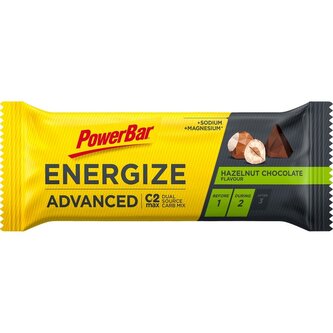 Tyčinka PowerBar ENERGIZE Advanced oříšky a čokoláda 55g