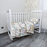 Dětské povlečení do postýlky Barevná koťátka: 120x90 / 40x60