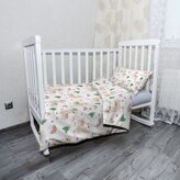 Dětské povlečení do postýlky Roztomilé lamy: 120x90 / 40x60