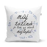 Polštář Můj tatínek je ten ze všech nejlepší: 40x40 cm