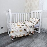 Dětské povlečení do postýlky Zvířátka 4: 120x90 / 40x60