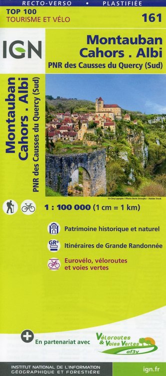 Montauban.Cahors.Albi 1:100 000