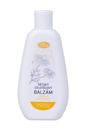 Pleva Dětský celotělový balzám s medem a heřmánkem, 200g