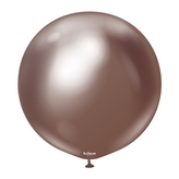 Balonek chromový hnědý, Mirror Chocolate 60 cm/24"