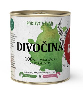 Pet Farm Vývar pro psy a kočky Divočina, 270 ml