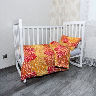 Dětské povlečení do postýlky Barevné květiny: 120x90 / 40x60