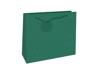 Nekupto Dárková taška reliéfní velká Zelená
