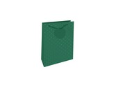Nekupto Dárková taška reliéfní malá Zelená