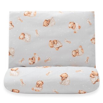 2-dílné ložní povlečení New Baby Sweet teddy bear 90/120 cm grey