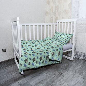 Dětské povlečení do postýlky Kočky a rybičky: 120x90 / 40x60 Dětské povlečení do postýlky Kočky a rybičky: 120x90 / 40x60