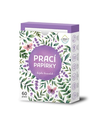 EcoHaus prací papírky Božská levandule, 60ks
