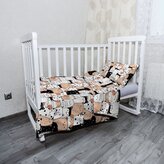 Dětské povlečení do postýlky Roztomilá zvířátka: 120x90 / 40x60