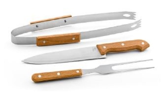 3dílná grilovací sada v pouzdře