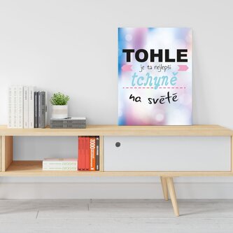 Dárková cedulka Tohle je ta nejlepší tchyně na světě: 30x40 cm