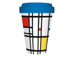 Kubek bambusowy Composition Yellow, Blue and Red