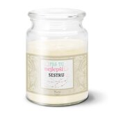 Svíčka Pro tu nejlepší sestru: 500 g