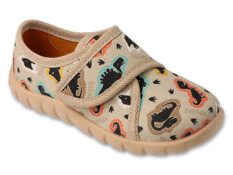 457P002 - chlapecké bačkorky Befado béžové, dino 457P002_21