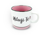 Nekupto Hrnek s potiskem Miluji Tě Pastel