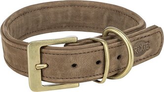 Obojek PURE kožený, hnědá - M-L: 39-46 cm/ 35 mm